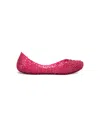 Mini Melissa Campana Zigzag Flat In Pink