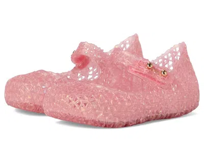 Mini Melissa Campana Papel Bb (toddler/little Kid) Girl's Shoes Pink : 11 Little Kid M, Synthetic