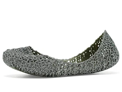 Mini Melissa Campana Papel (little Kid/big Kid) Girl's Shoes Glitter Green: 12 Little Kid M