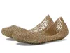Mini Melissa Campana Zigzag Flat In Gold