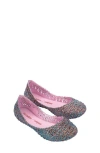 Mini Melissa Kids'  Campana Zigzag Flat In Multi