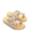 Mini Melissa Cozy Sandals In Gold