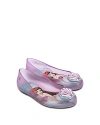 Mini Melissa + Disney Princess Girls' Mini Sweet Love Ballet Flats - Toddler, Little Kid, Big Kid In Pink