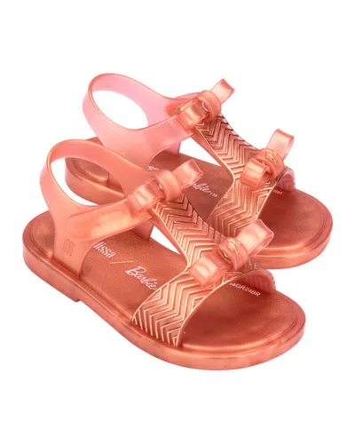 Mini Melissa Kids' Dream + Barbie Baby Sandal In Pink