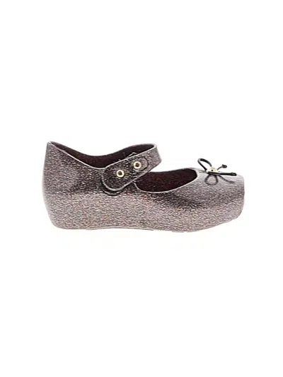 Pre-owned Mini Melissa Kids' Flats In Gray