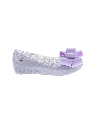 Pre-owned Mini Melissa Kids' Flats In Purple