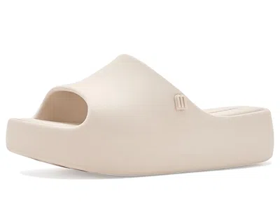 Mini Melissa Free Platform Slide (little Kid/big Kid) Girls Shoes Beige : 3 Little Kid M, Synthetic In White
