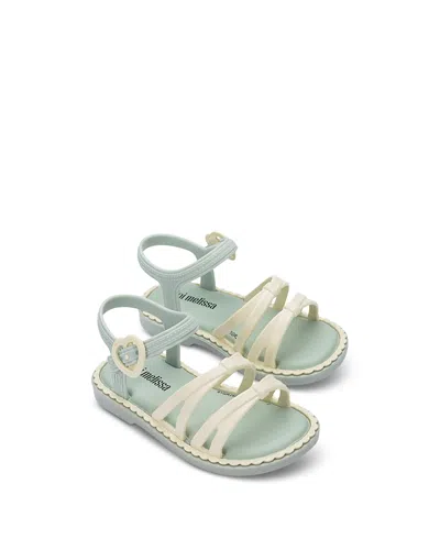 Mini Melissa Girls' Aurora Sandals - Toddler, Little Kid In Green