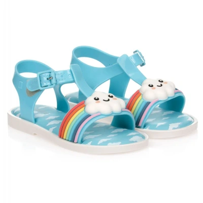 Mini Melissa Babies' Girls Blue Jelly Sandals