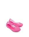 Mini Melissa Girls' Melcampape Glitter Zigzag Flats - Toddler, Little Kid, Big Kid In Pink