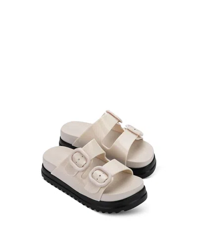 Mini Melissa Girls' Cozy Platform Waterproof Sandals Toddler, Little Kid, Big Kid In White