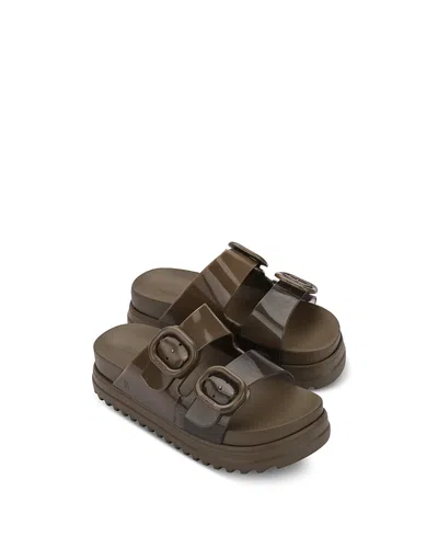 Mini Melissa Girls' Cozy Platform Waterproof Sandals Toddler, Little Kid, Big Kid In Brown
