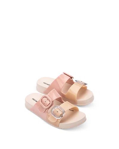 Mini Melissa Girls' Cozy Slides - Toddler, Little Kid, Big Kid In Multi