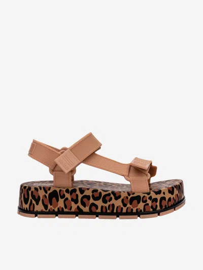 Mini Melissa Kids'  Girls Flowing Papete Sandals In Beige