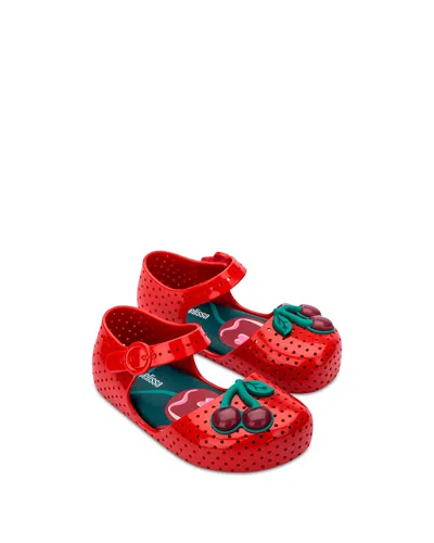 MINI MELISSA GIRLS' FURADINHA POP BALLET FLATS - TODDLER, BIG KID