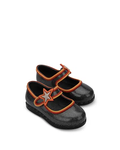 Mini Melissa Girls' Hip Ballerina Star Flats - Toddler, Little Kid In Black