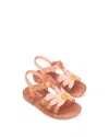 Mini Melissa Girls' Hip Bloomy Sandals - Toddler, Little Kid In Pearlish Brown