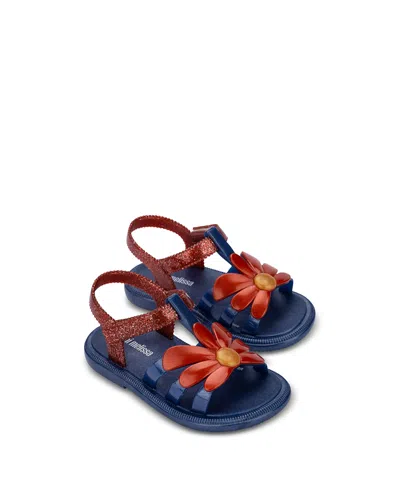 Mini Melissa Kids' Girls' Hip Bloomy Sandals - Toddler In Blue