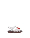 Mini Melissa Girls' Hip Sandals - Toddler, Little Kid In Bronze/pearly White