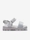 Mini Melissa Girls Kick Off Sandals In Silver