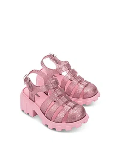 Mini Melissa Girls' Megan Sandals - Toddler, Little Kid, Big Kid In Pink Glitter