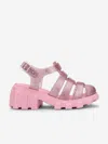 Mini Melissa Girls Megan Sandals In Pink