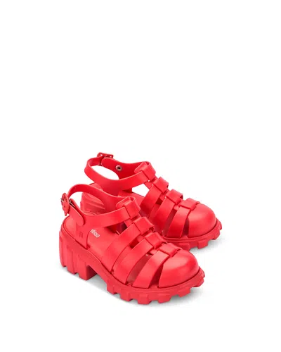 Mini Melissa Kids' Megan Platform Fisherman Sandal In Red