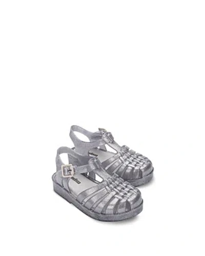 Mini Melissa Kids' Girls' Mini Posfin Sandals - Toddler In Clear Glitter