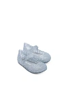 Mini Melissa Girl's Campana Papel Glitter Cutout Mary Jane Shoes, Baby/toddlers In Clear