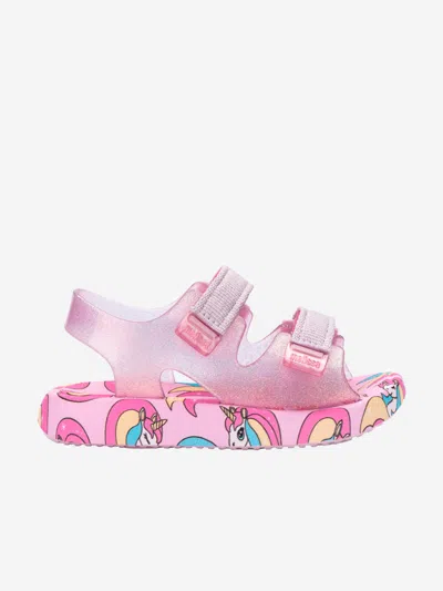 Mini Melissa Kids' Girls Mix Unicorn Sandals In Pink