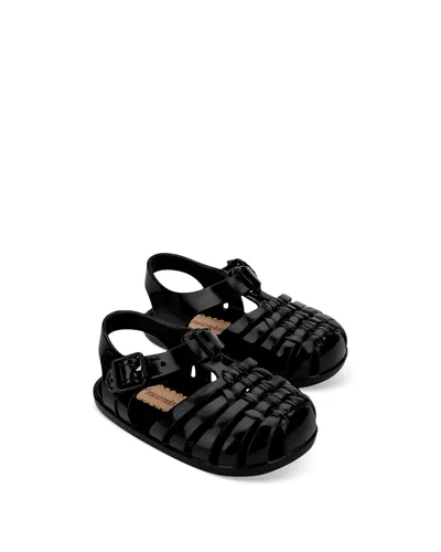 Mini Melissa Girls' My First Possession Fisherman Sandals - Baby In Black