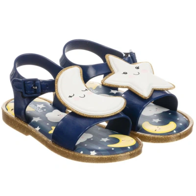 Mini Melissa Babies' Girls Navy Blue Jelly Sandals