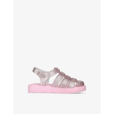 Mini Melissa Kids' Megan Bb Scented Jelly-rubber Sandals In Pale Pink
