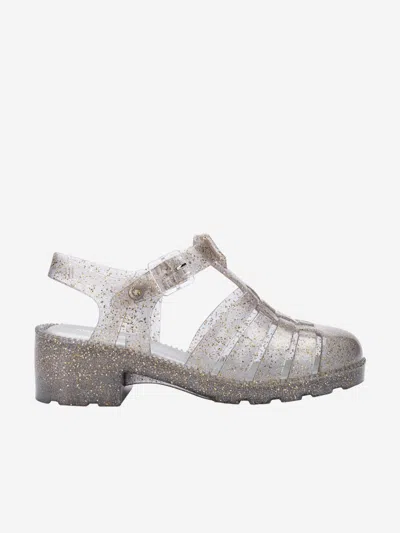 Mini Melissa Kids' Girls Possession Heel Sandals In Silver