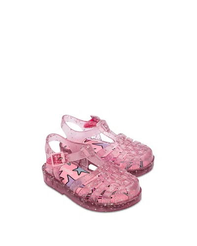 Mini Melissa Possession Shiny Elements Kids Sandal In Animal Print
