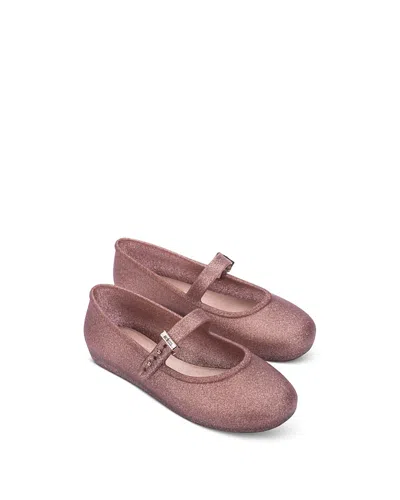 Mini Melissa Girls' Soft Ballerina Flats - Little Kid, Big Kid In Pink