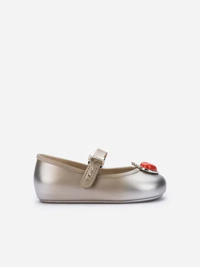 Mini Melissa Kids'  Girls Soft Ballerina Princess Shoes In Gray