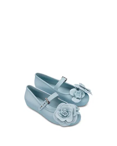 Mini Melissa Girls' Soft Petals Ballet Flats - Little Kid, Big Kid In Blue