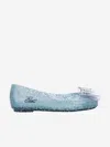 Mini Melissa + Disney Princess Girls' Mini Sweet Love Ballet Flats - Toddler, Little Kid, Big Kid In Blue