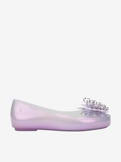 Mini Melissa Kids'  Girls Sweet Love Fly Ii Ballerinas In Purple