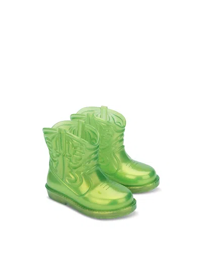 Mini Melissa Girls' Texas Jelly Cowboy Boots - Toddler, Big Kid In Green