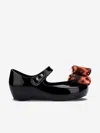Mini Melissa Girls Ultragirl Classic Bow Ballerinas In Black
