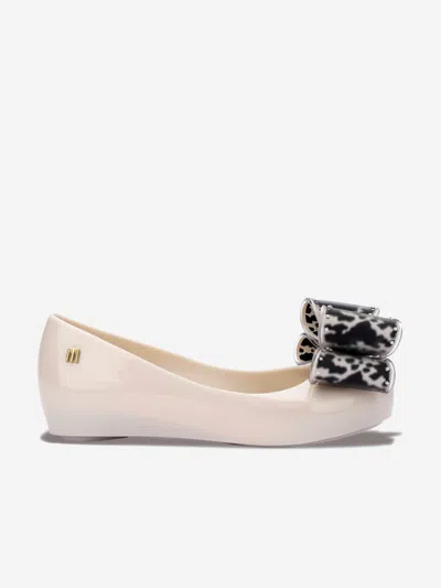 Mini Melissa Kids'  Girls Ultragirl Classic Bow Ballerinas In Ivory