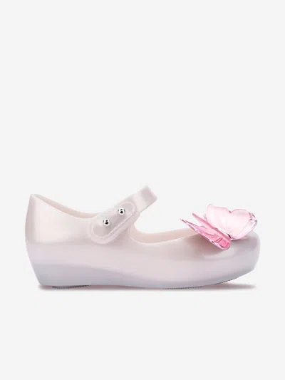 Mini Melissa Kids'  Girls Ultragirl Fly Iii Ballerinas In Neutral