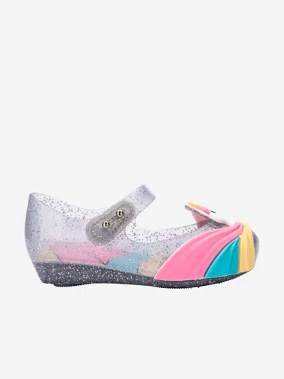 Mini Melissa Kids' Girls Unicorn Ballerinas In Multicoloured
