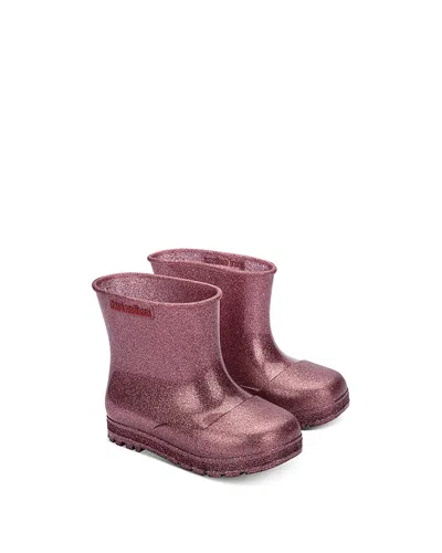 Mini Melissa Kids' Girls' Welly Boots - Toddler In Pink Glitter
