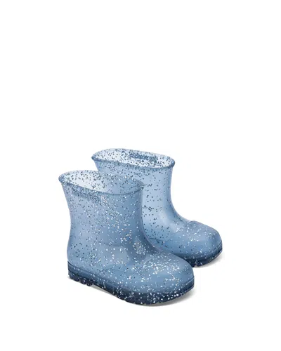 Mini Melissa Girls' Welly Shiny Elements Boots - Toddler, Little Kid In Blue