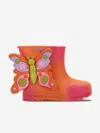 Mini Melissa Girls Wonderland Wellies In Animal Print