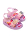 Mini Melissa Glitter Detailing Sandals In Purple
