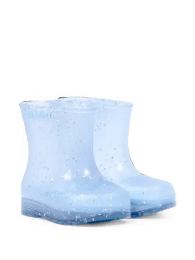 Mini Melissa Babies' Glitter-detail Boots In Blue